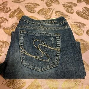 Silver women’s jeans